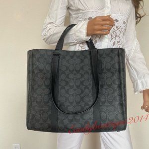 Coach Signature Black Laptop Bag